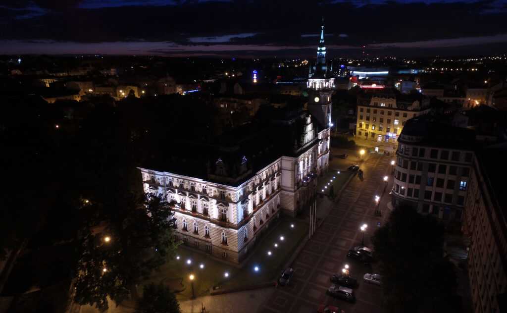 Bielsko-Biała nocą