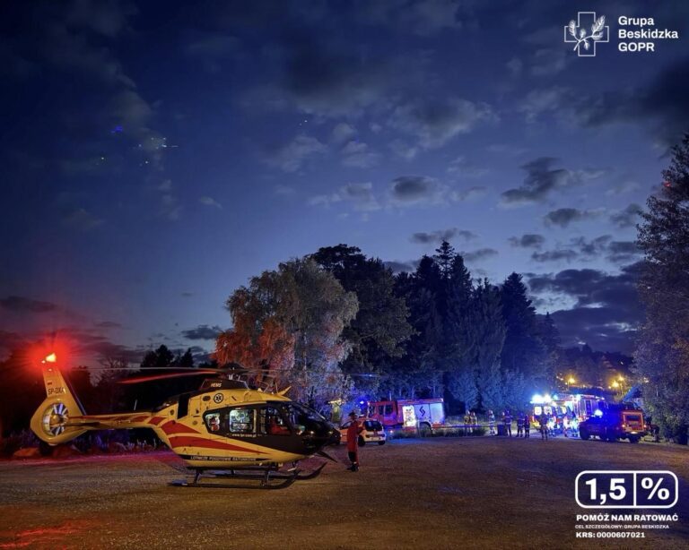 Beskidy: Interwencja na trasie rowerowej. Ratownicy walczyli o życie 50-latka