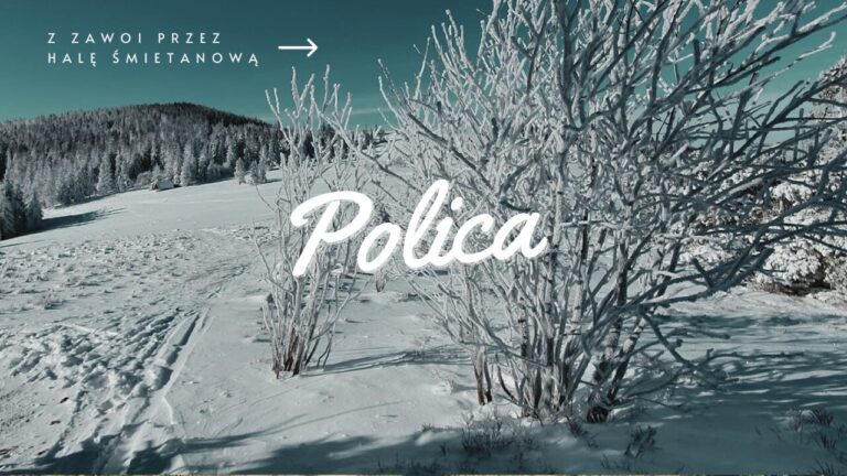 Szlak na Policę z Zawoi przez Halę Śmietanową