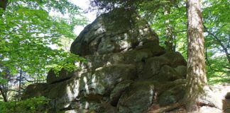 Diabelski Kamień koło Łodygowic: kamień, który „nie dotarł” na miejsce i zostawił po sobie opowieść diabelski kamień łodygowice