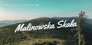 Żółty szlak na Malinowską Skałę z Lipowej Żółty szlak na Malinowską Skałę z Lipowej