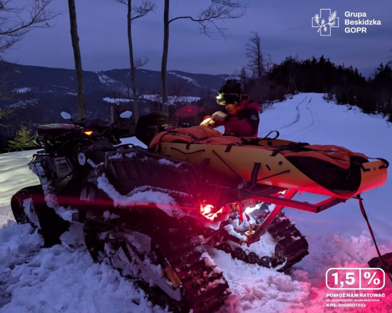 GOPR Beskidy podsumował święta. Akcje ratunkowe, wypadek paralotniarski i koniec sezonu