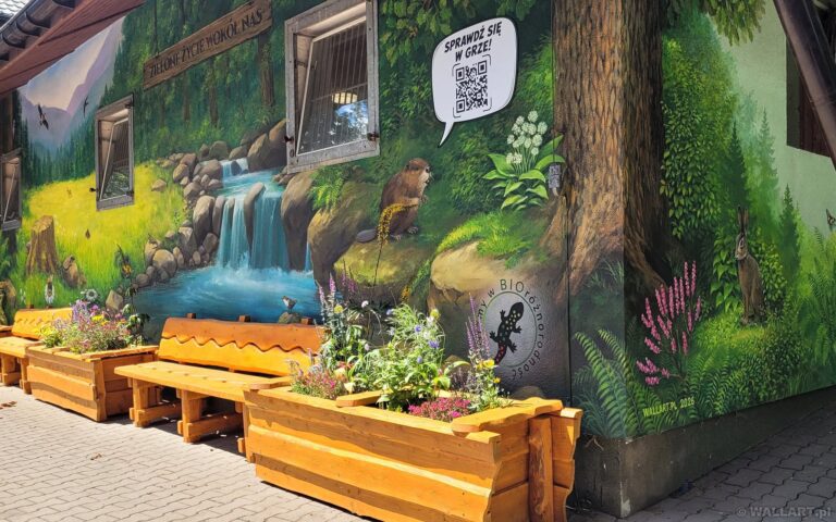 Takiego projektu jeszcze nie było. W Żywcu powstał mural, który uruchamia grę na telefonie
