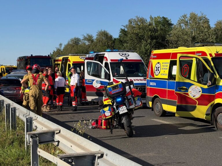 Wracali po zabezpieczeniu pielgrzymki. Ratownicy z Bielska-Białej trafili na poważny wypadek z udziałem pielgrzymów